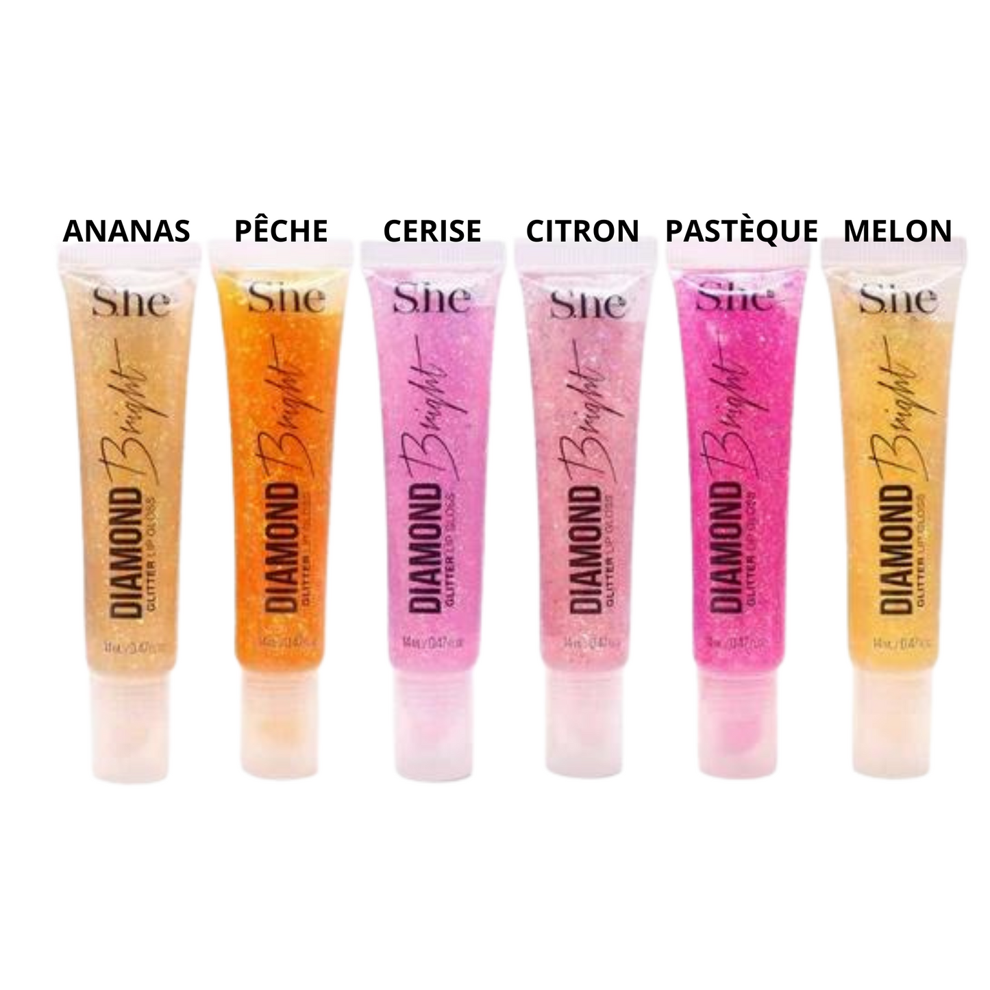 Gloss Ultra pailleté fruitée - Plusieurs parfums disponibles