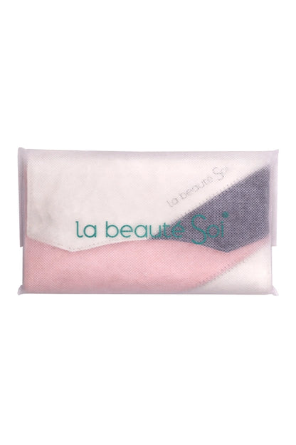 Set de 10 pinceaux avec pochette couleur Rose pâle/or rose - Visage et yeux