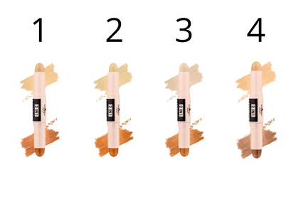 Contouring 2 en 1 en stick crémeux - Highlighter & sculpteur de visage