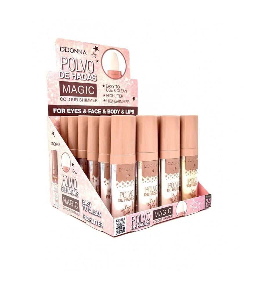 🔥 1 ACHETÉ = 1 OFFERT 🔥 Poussière d'étoile/ Poudre de fée/ Highlighter avec tête applicateur en houpette